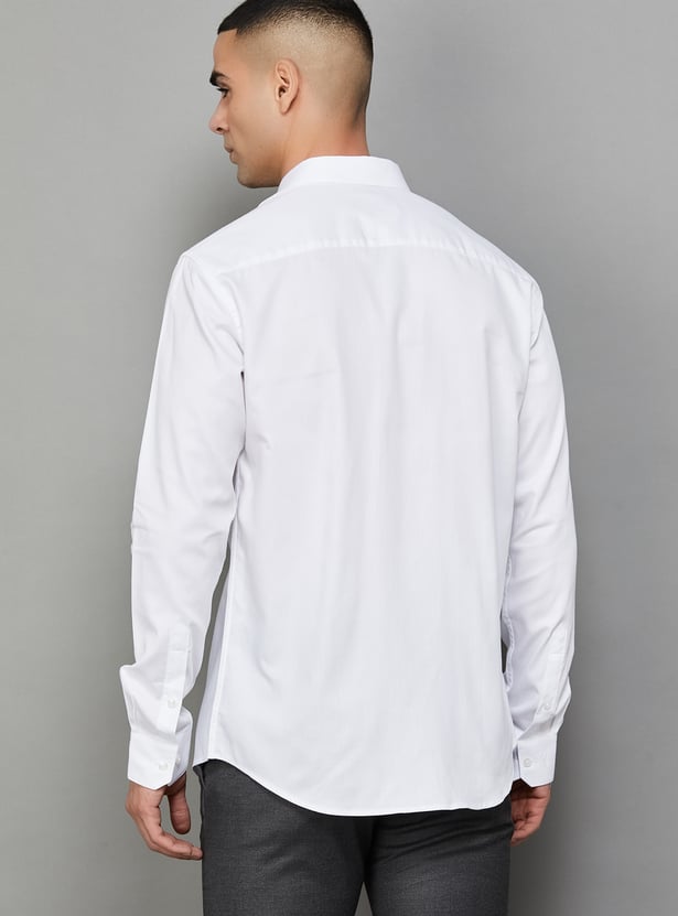 PARK AVENUE Solid Slim Fit Formal Shirt