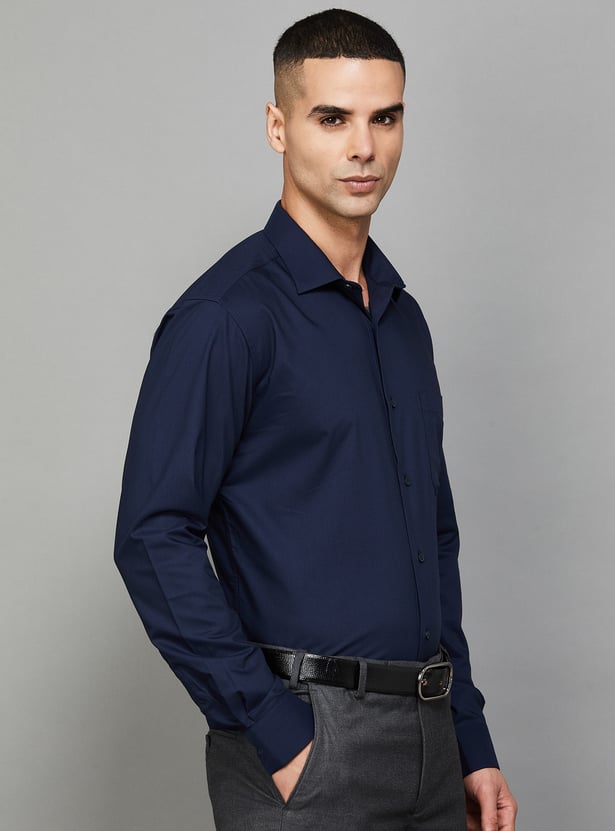 PARK AVENUE Solid Slim Fit Formal Shirt