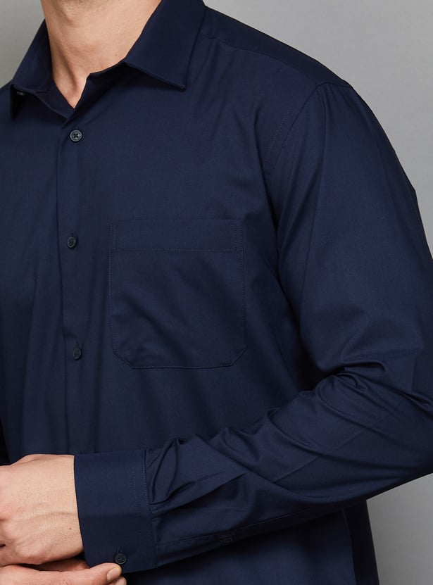 PARK AVENUE Solid Slim Fit Formal Shirt