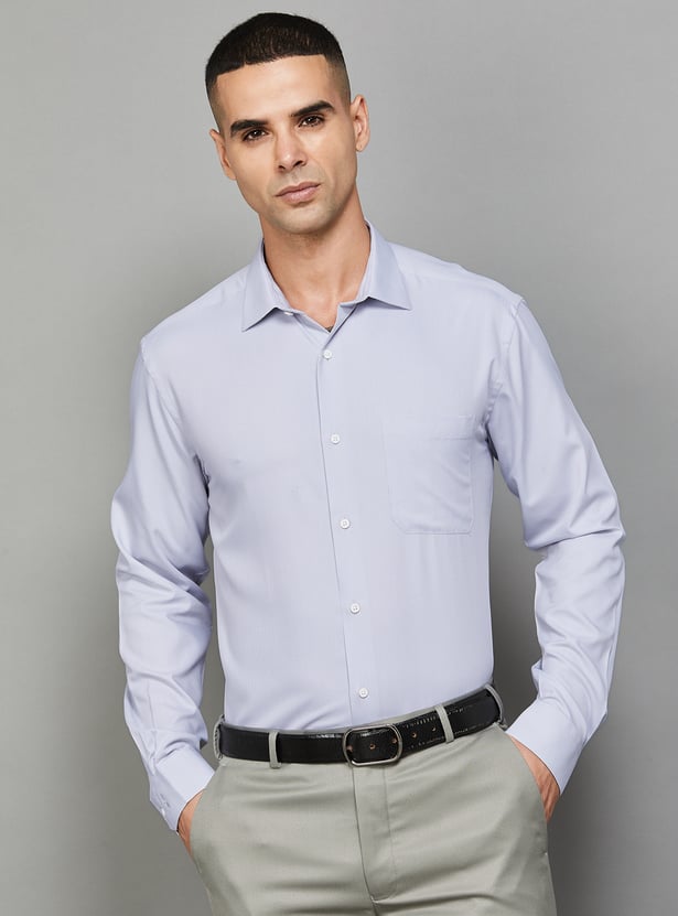 PARK AVENUE Solid Slim Fit Formal Shirt