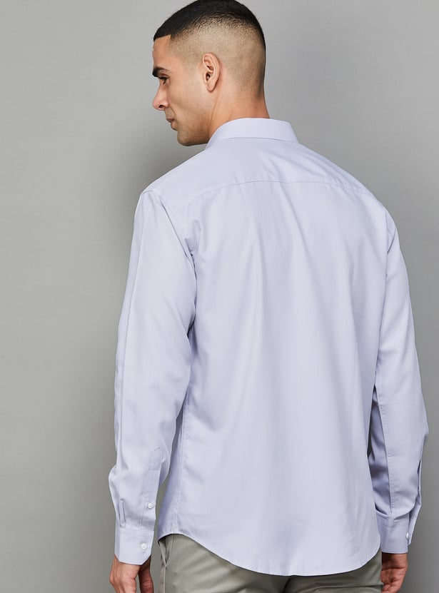 PARK AVENUE Solid Slim Fit Formal Shirt