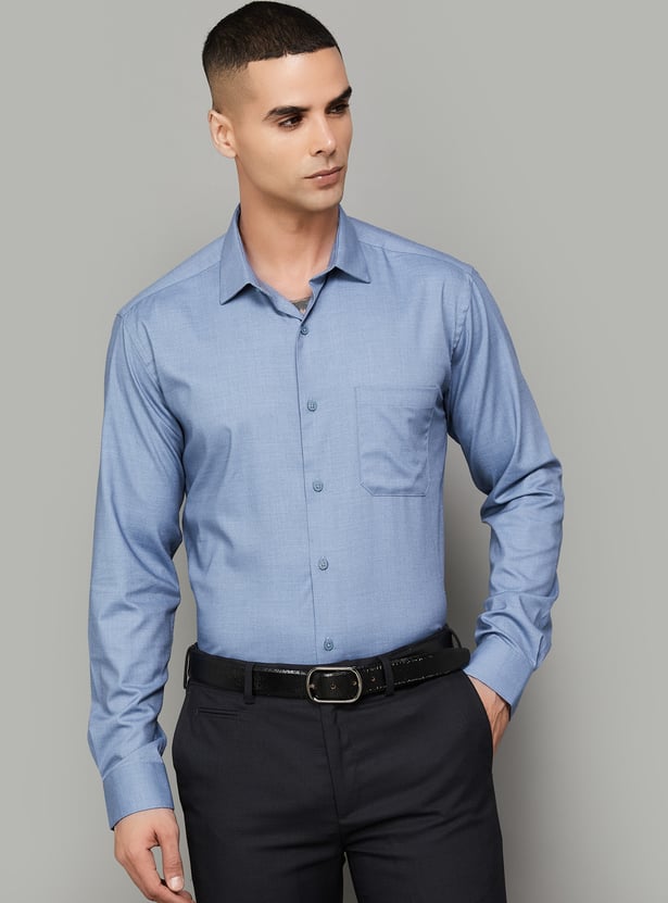 PARK AVENUE Solid Slim Fit Formal Shirt