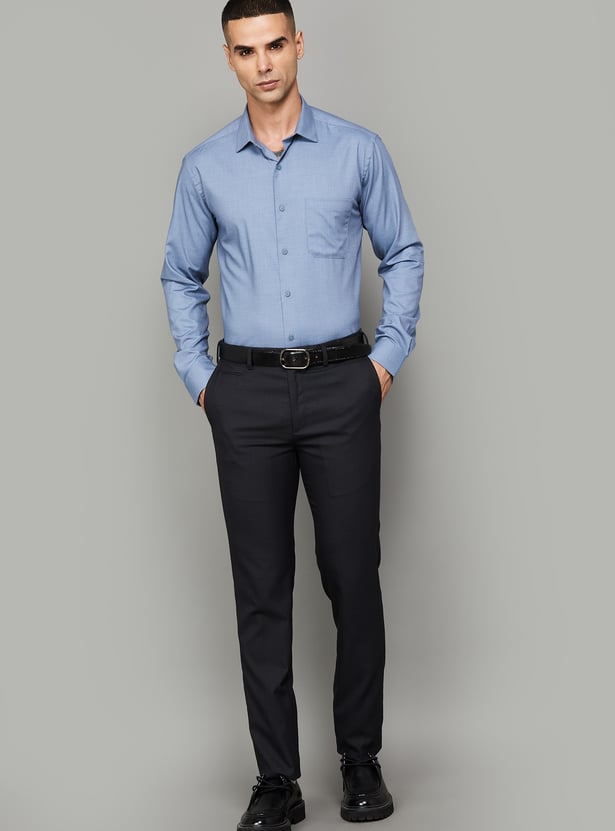 PARK AVENUE Solid Slim Fit Formal Shirt