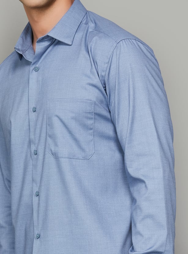 PARK AVENUE Solid Slim Fit Formal Shirt