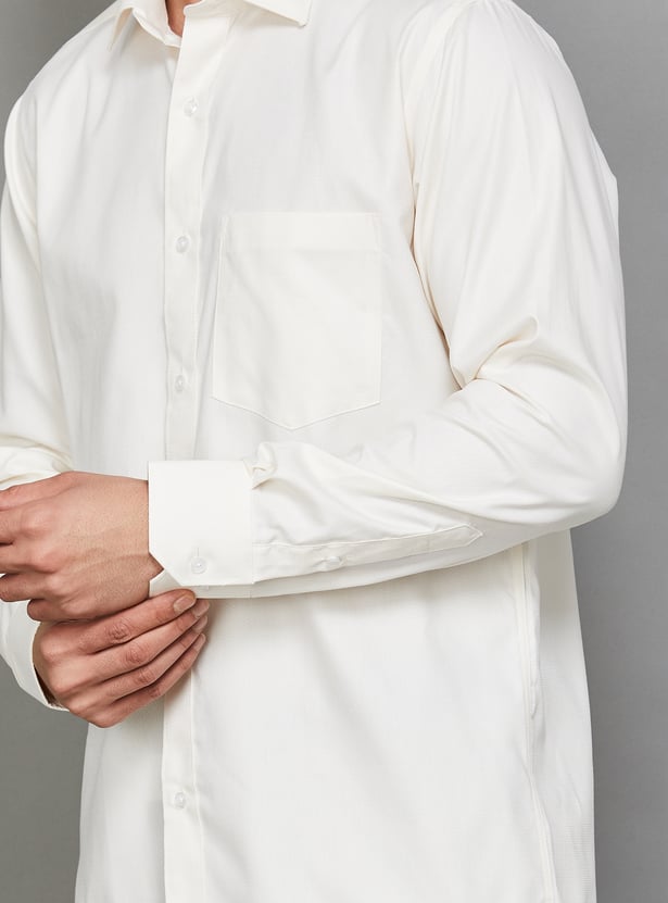 VAN HEUSEN Solid Regular Formal Shirt