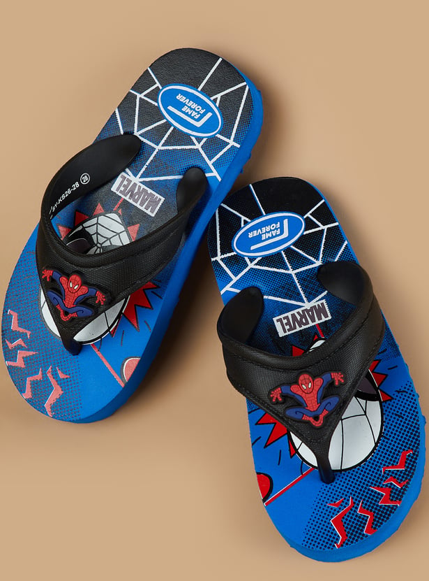 FAME FOREVER Boys Spiderman Flip-Flops