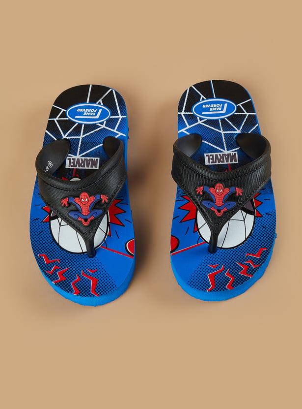 FAME FOREVER Boys Spiderman Flip-Flops