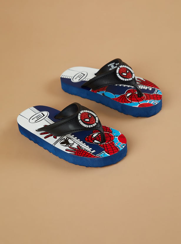 FAME FOREVER Boys Spider-Man Flip-Flops