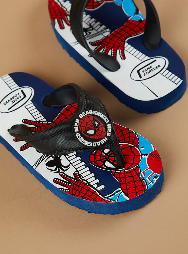 FAME FOREVER Boys Spider-Man Flip-Flops