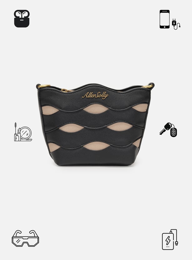 ALLEN SOLLY Embossed Sling Bag