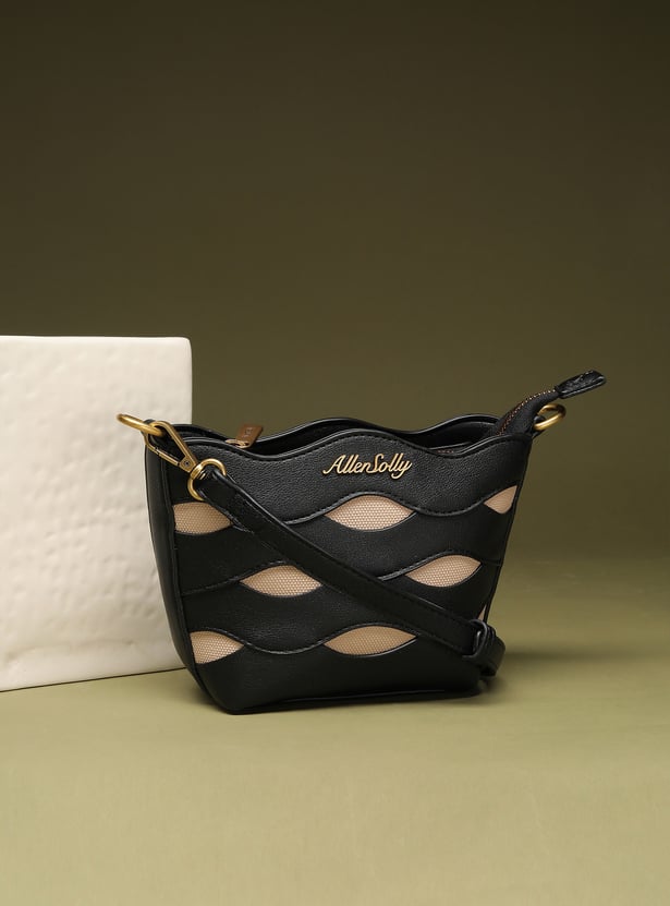 ALLEN SOLLY Embossed Sling Bag