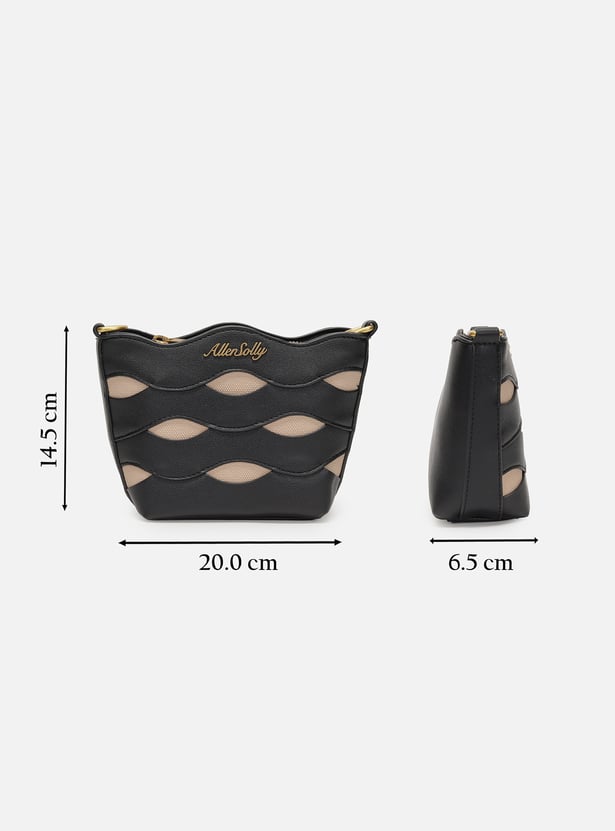 ALLEN SOLLY Embossed Sling Bag