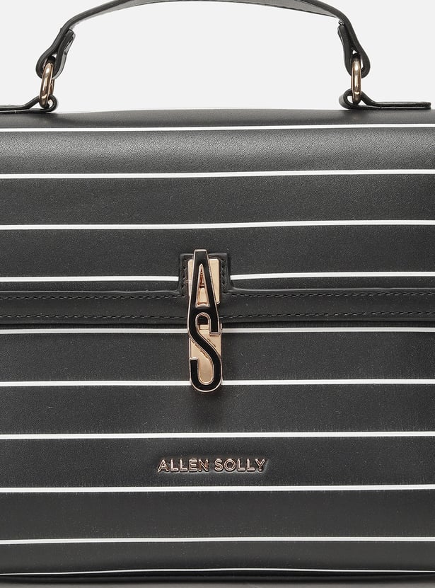 ALLEN SOLLY Striped Sling Bag