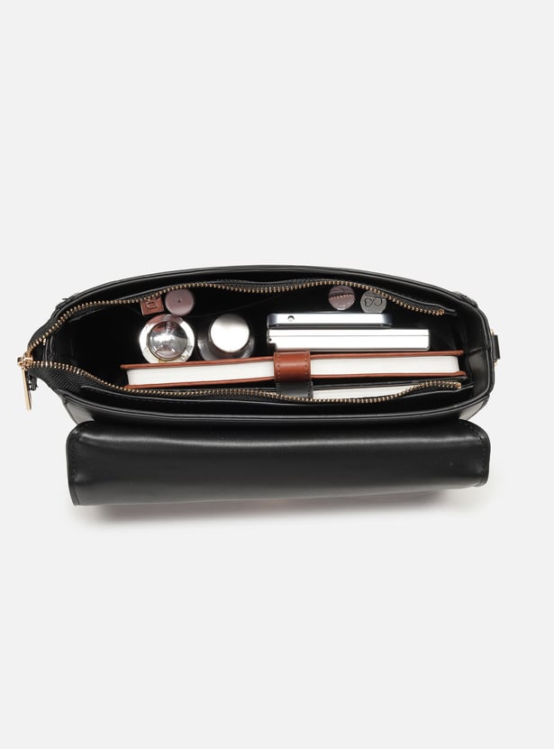 ALLEN SOLLY Striped Sling Bag