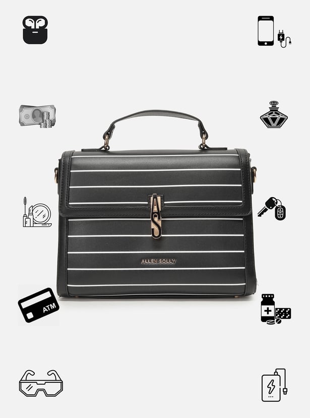 ALLEN SOLLY Striped Sling Bag