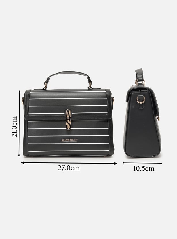 ALLEN SOLLY Striped Sling Bag
