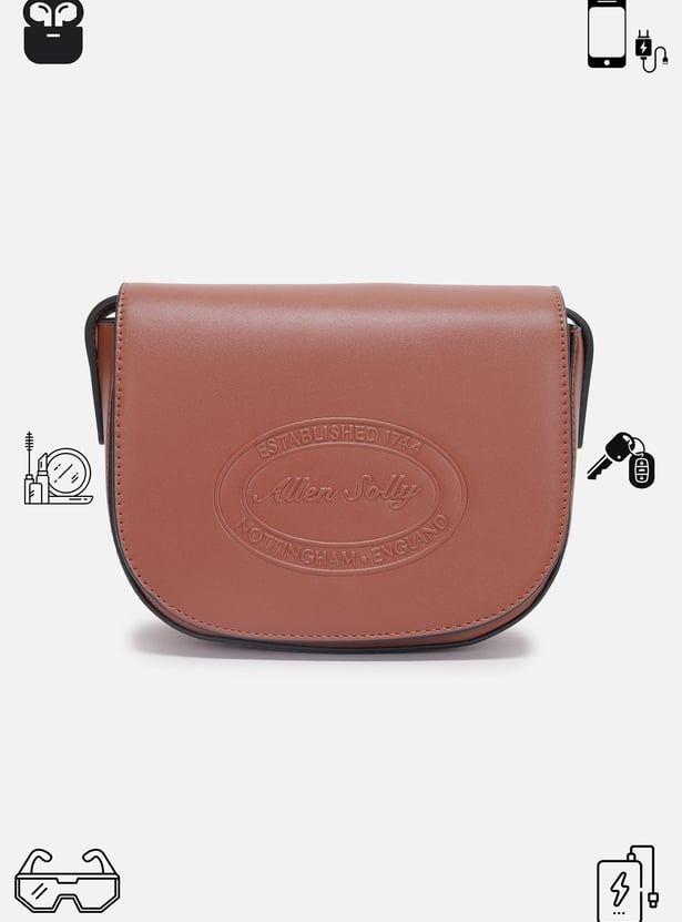 ALLEN SOLLY Embossed Sling Bag