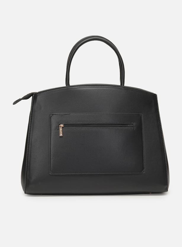 ALLEN SOLLY Striped Handheld Bag