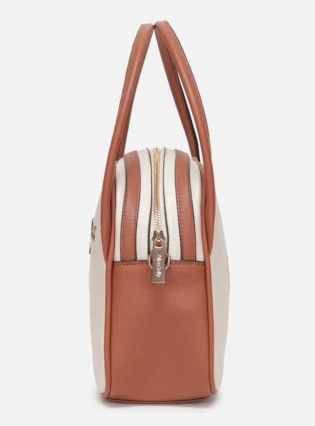 ALLEN SOLLY Printed Handheld Bag