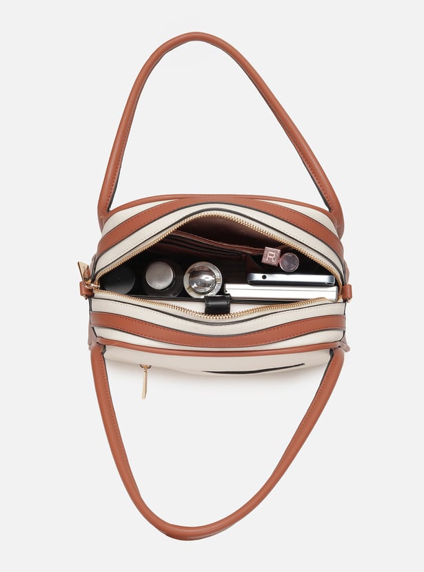 ALLEN SOLLY Printed Handheld Bag