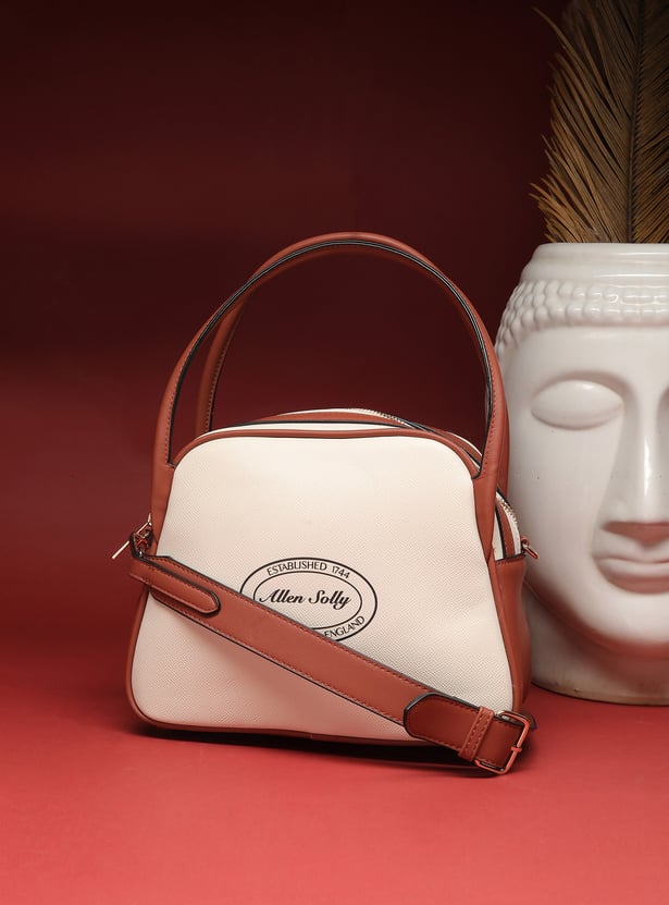 ALLEN SOLLY Printed Handheld Bag