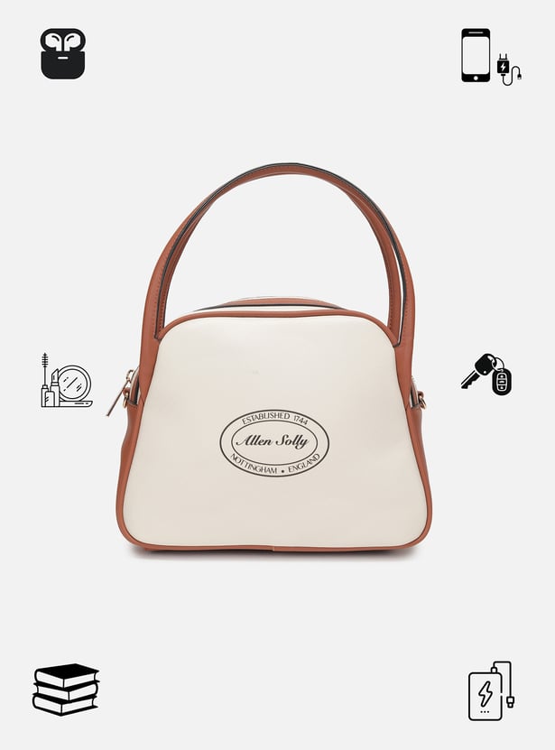 ALLEN SOLLY Printed Handheld Bag
