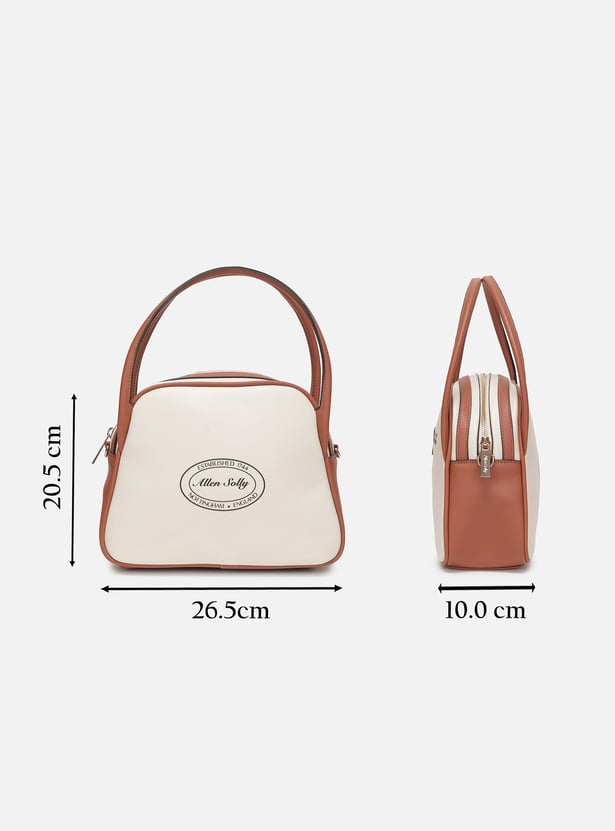 ALLEN SOLLY Printed Handheld Bag