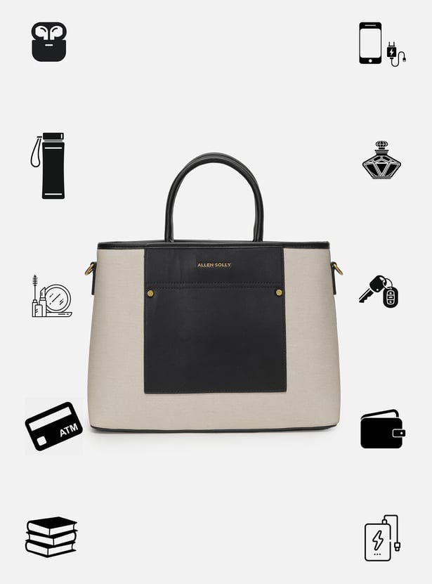 ALLEN SOLLY Colourblock Handheld Bag