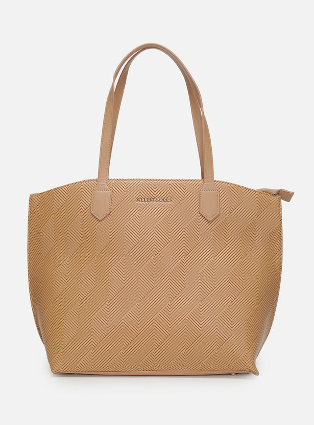 ALLEN SOLLY Textured Handheld Bag