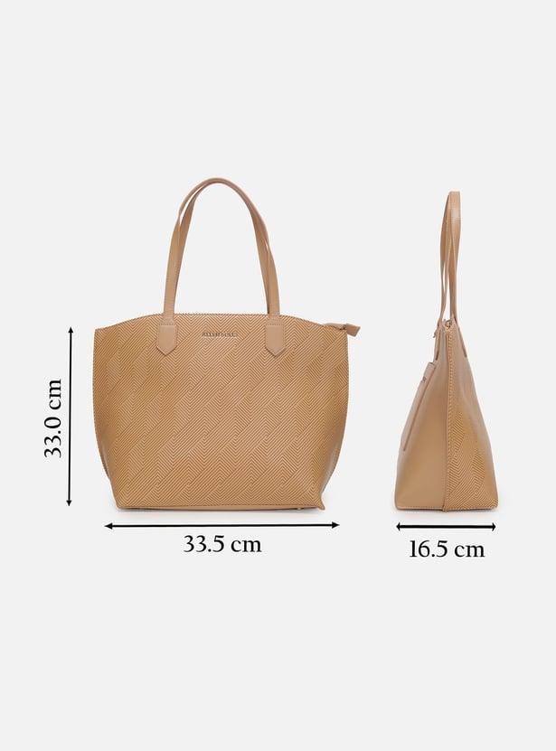 ALLEN SOLLY Textured Handheld Bag