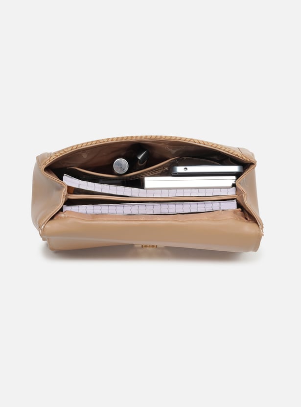 ALLEN SOLLY Textured Handheld Bag