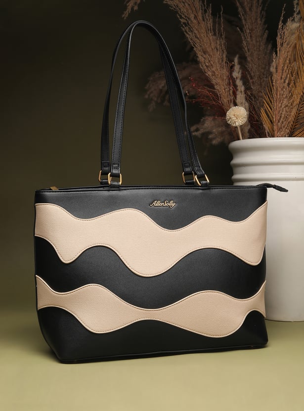 ALLEN SOLLY Textured Shoulder Bag