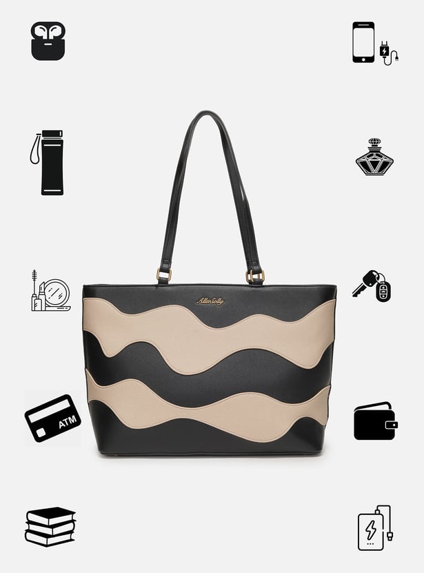 ALLEN SOLLY Textured Shoulder Bag
