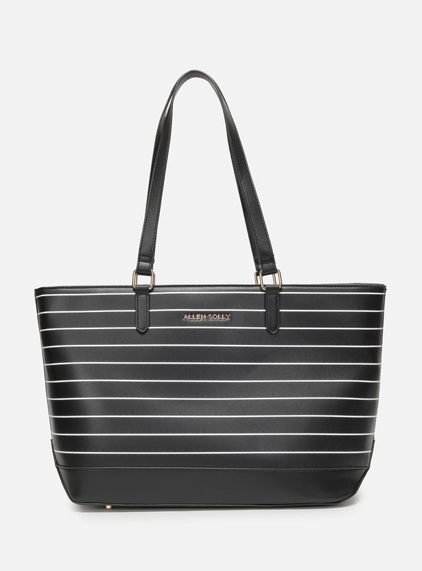 ALLEN SOLLY Striped Shoulder Bag