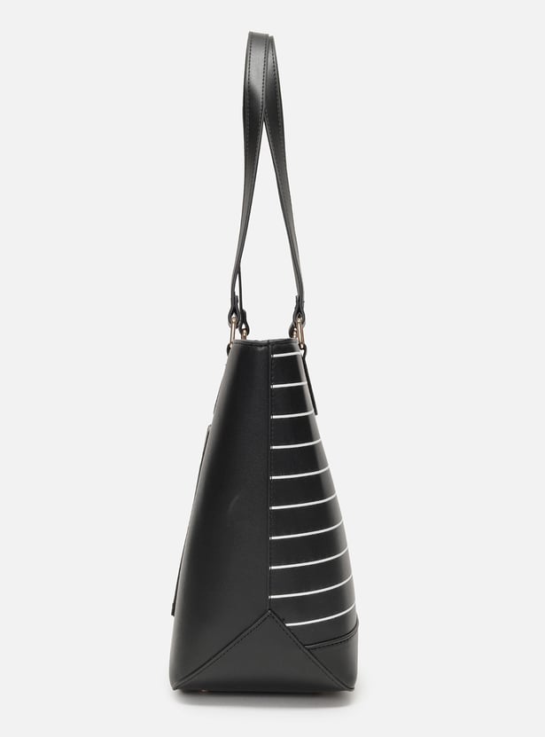 ALLEN SOLLY Striped Shoulder Bag