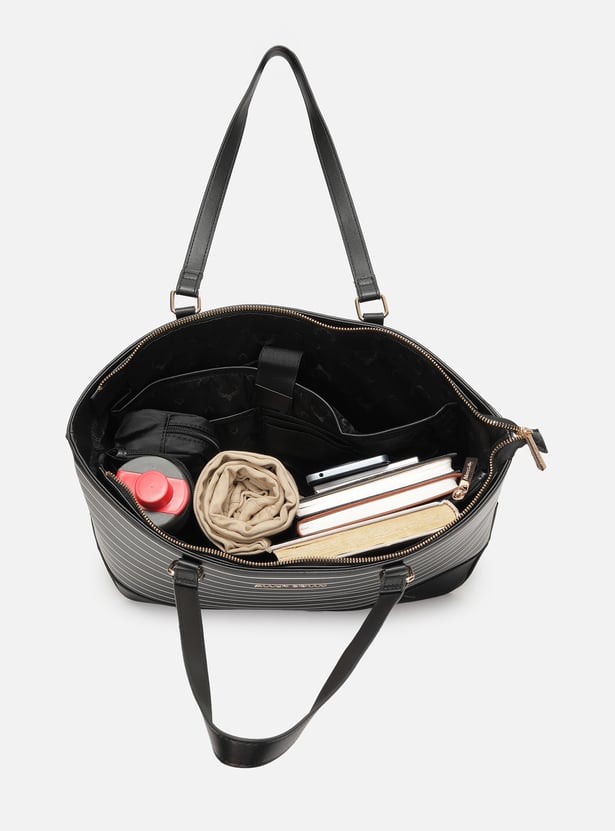 ALLEN SOLLY Striped Shoulder Bag