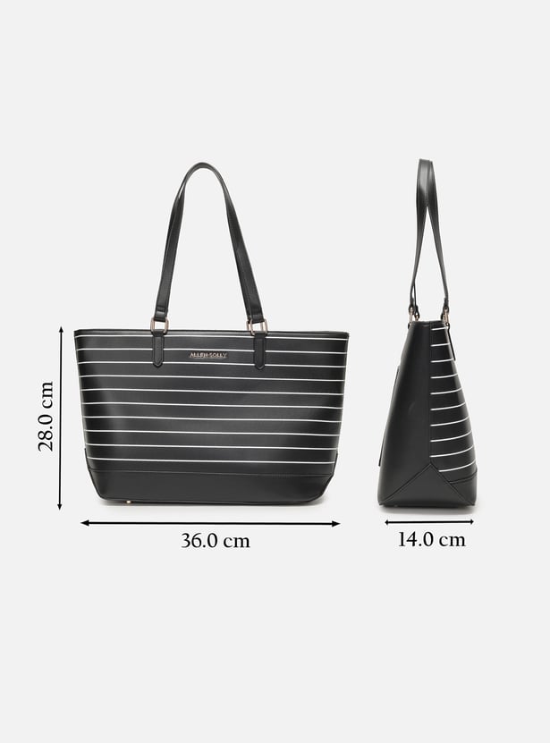 ALLEN SOLLY Striped Shoulder Bag