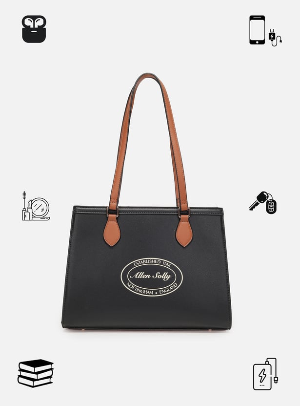 ALLEN SOLLY Solid Shoulder Bag