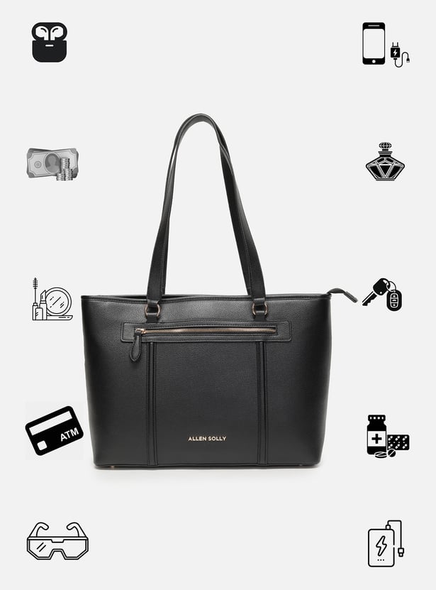ALLEN SOLLY Solid Shoulder Bag
