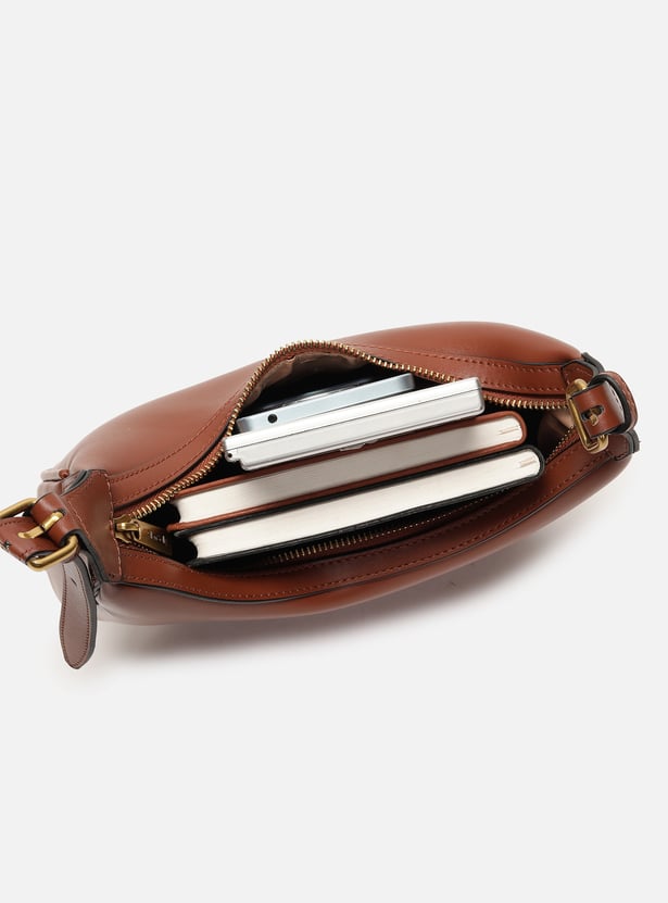 ALLEN SOLLY Embossed Shoulder Bag