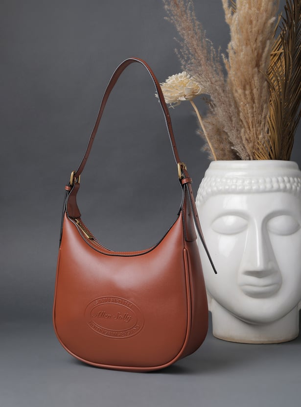 ALLEN SOLLY Embossed Shoulder Bag