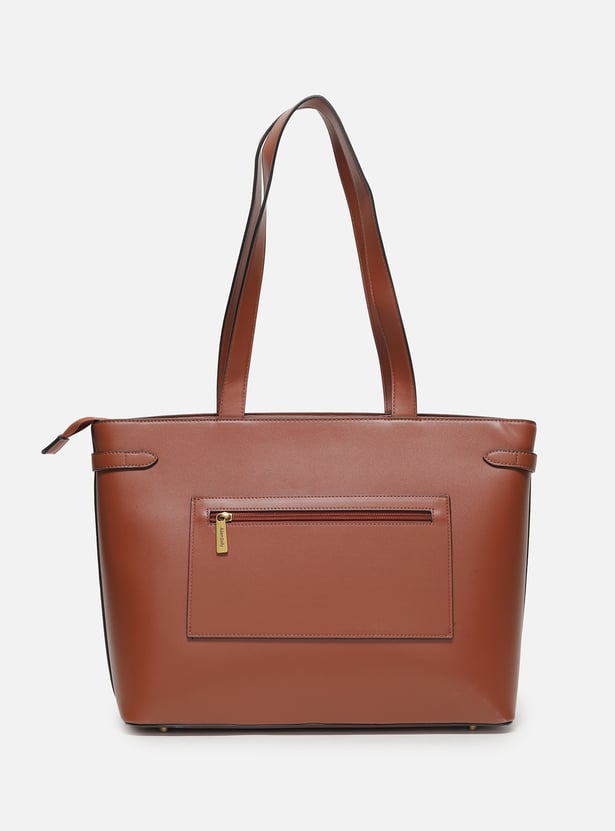 ALLEN SOLLY Solid Laptop Bag