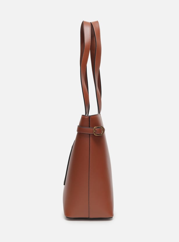 ALLEN SOLLY Solid Laptop Bag