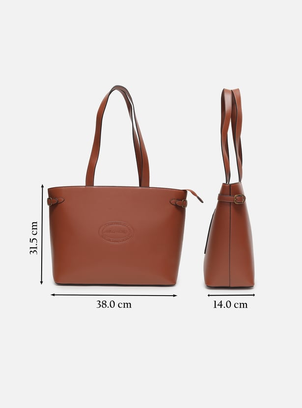 ALLEN SOLLY Solid Laptop Bag