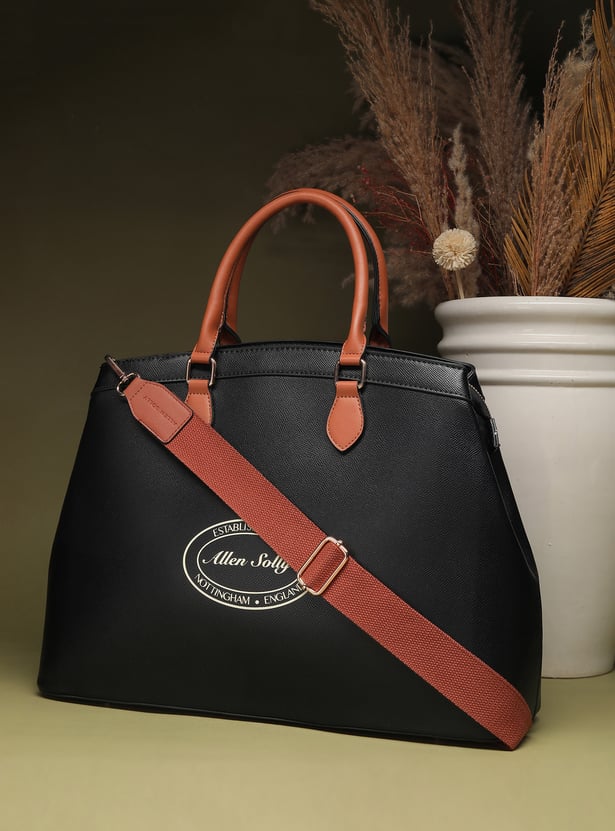ALLEN SOLLY Solid Laptop Bag