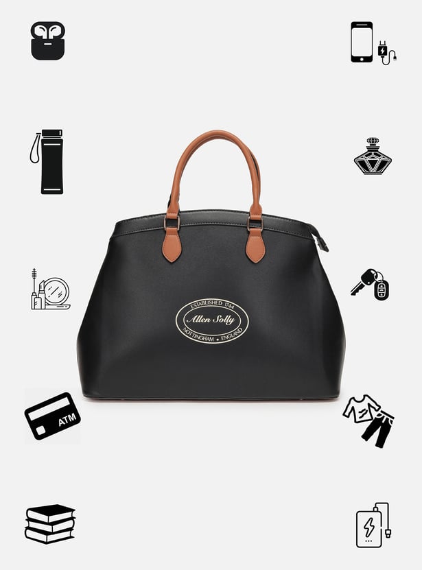 ALLEN SOLLY Solid Laptop Bag
