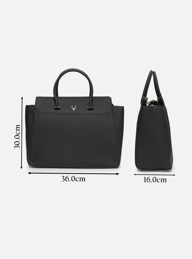 ALLEN SOLLY Solid Laptop Bag