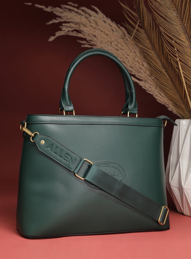 ALLEN SOLLY Solid Laptop Bag