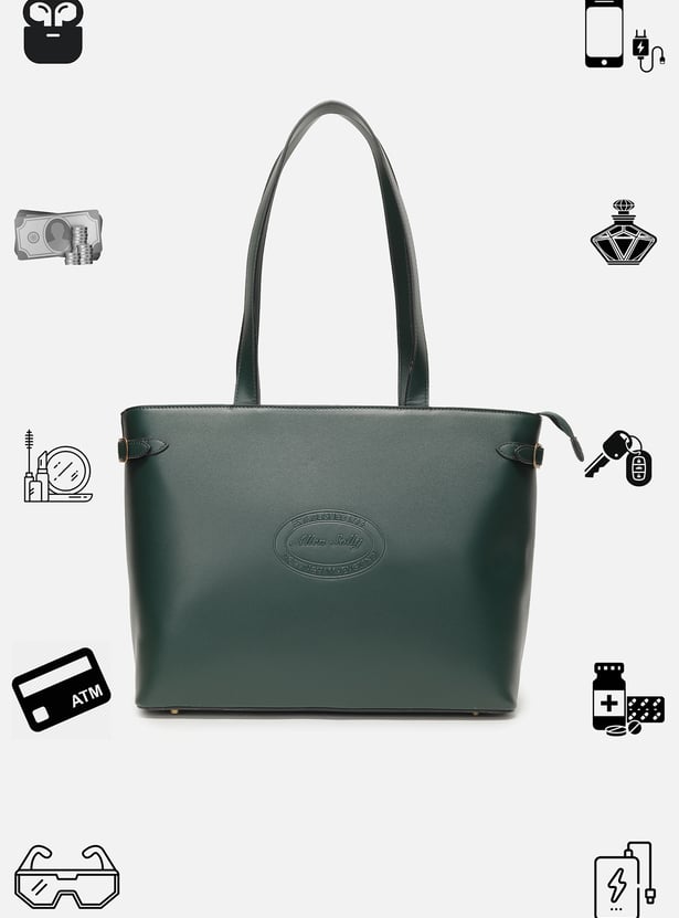 ALLEN SOLLY Solid Laptop Bag