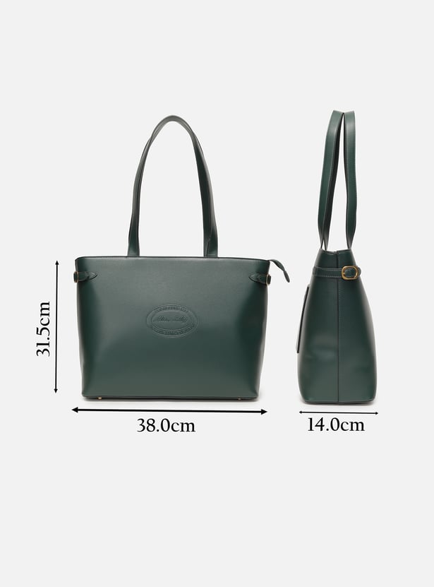 ALLEN SOLLY Solid Laptop Bag